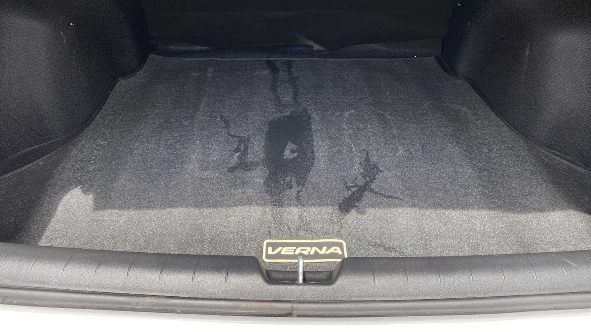 Boot space of a Hyundai Verna