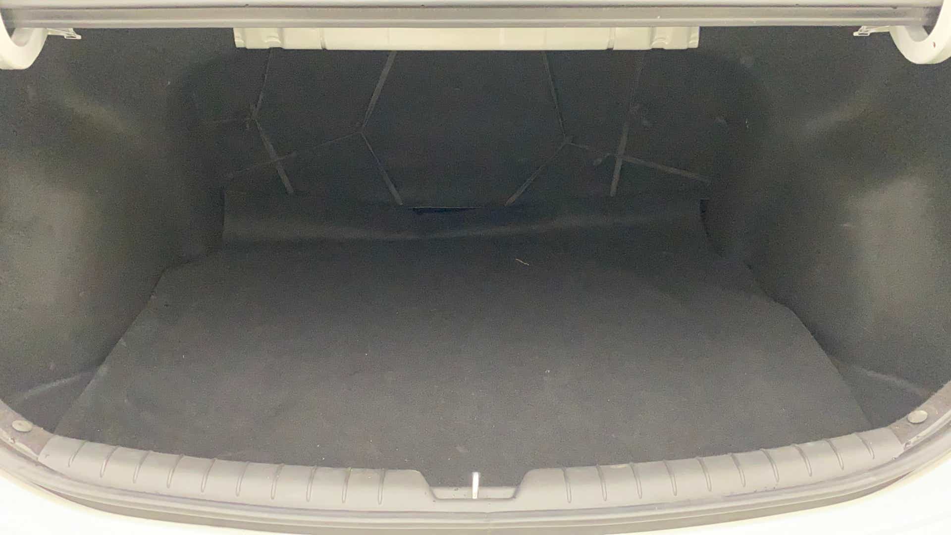 Boot space of a Hyundai Verna