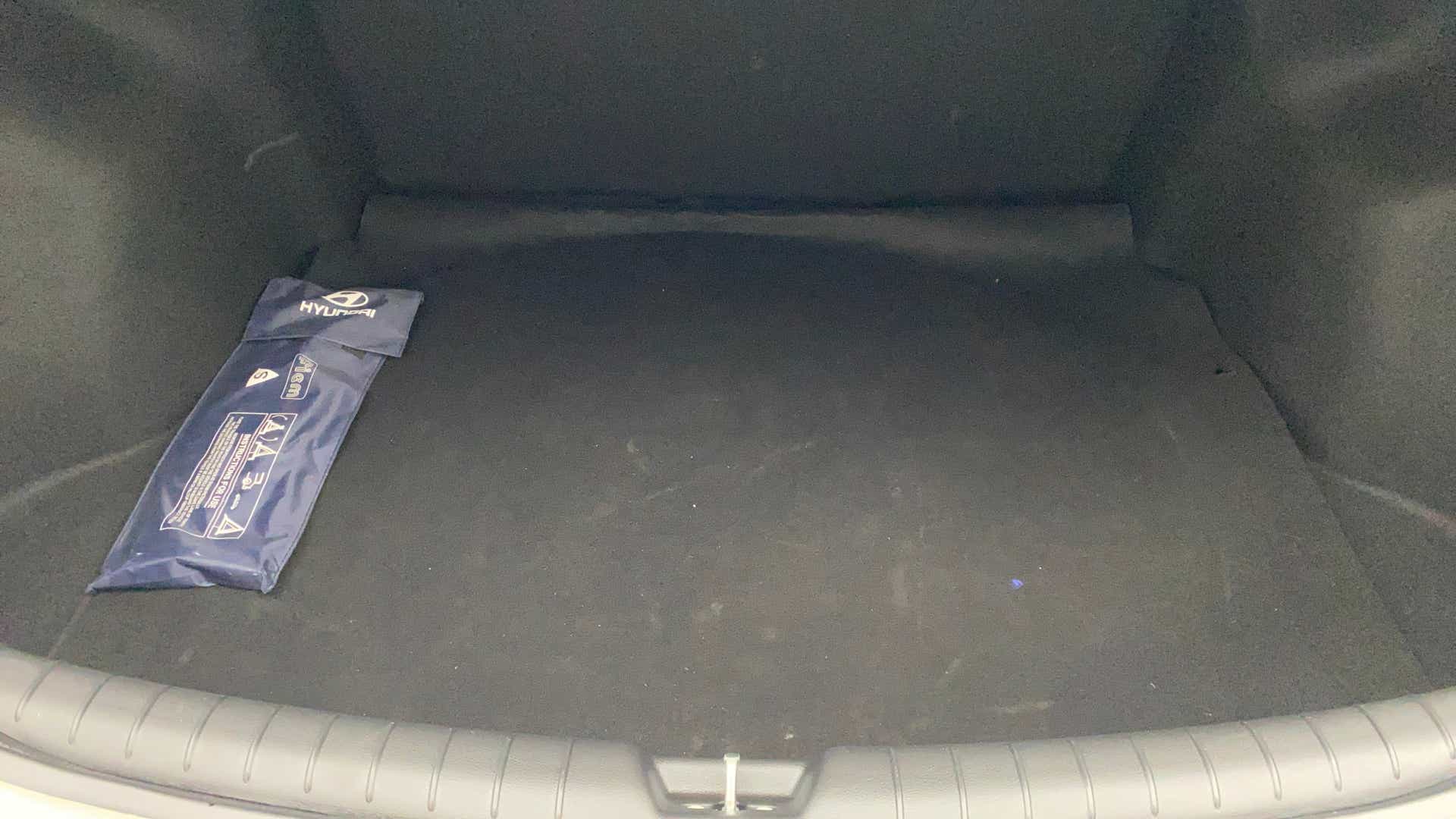 Boot space of a Hyundai Verna