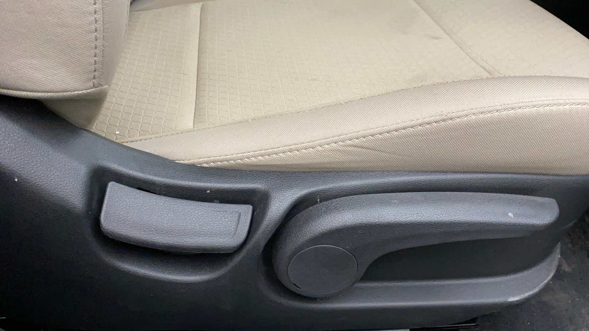 Side seat adjustment controls of a Hyundai Verna