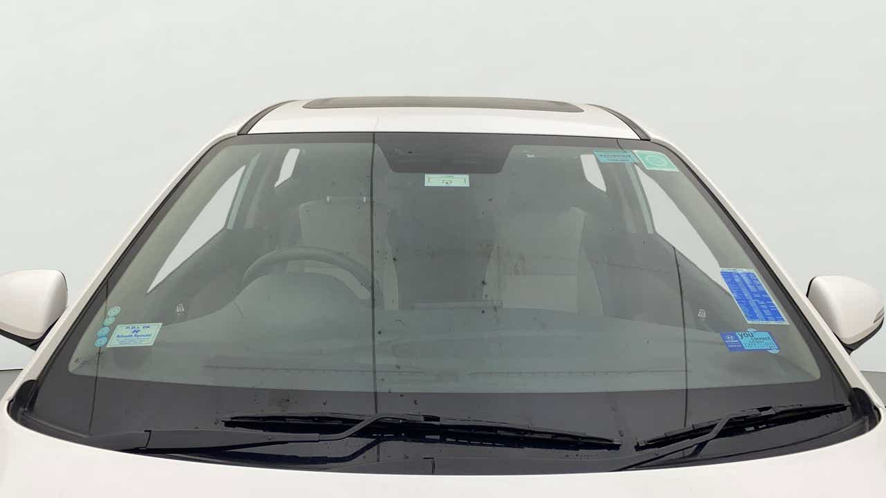 Front windshield view of a Hyundai Verna