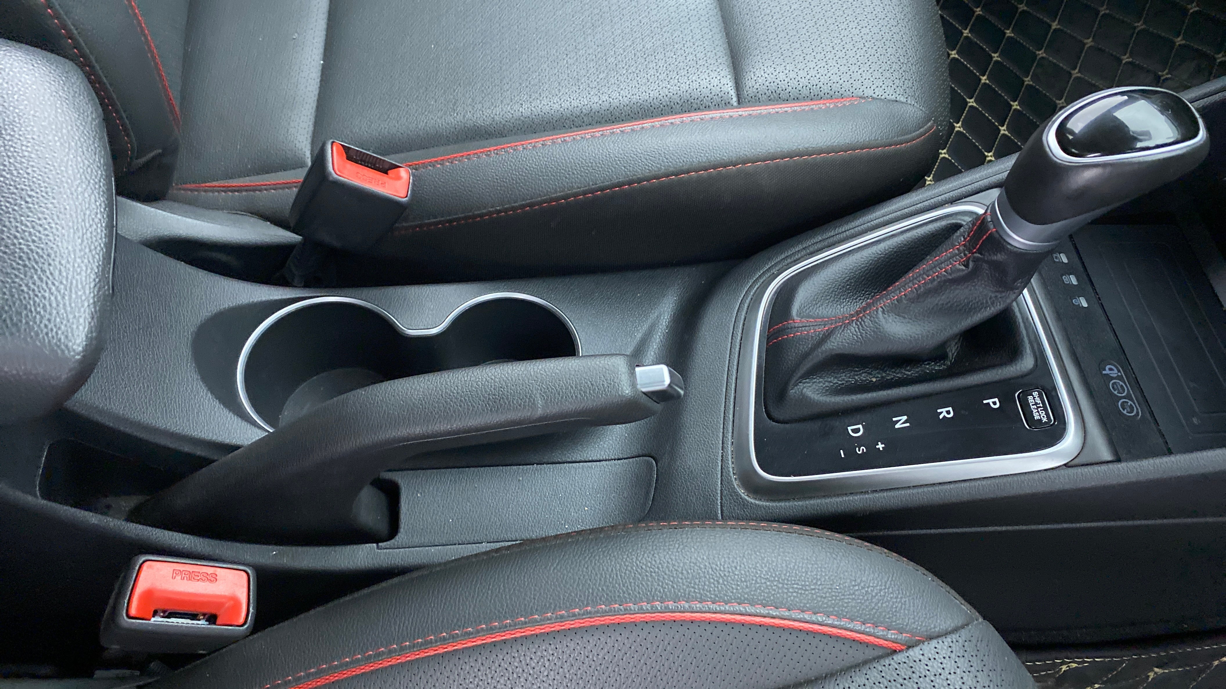 Center console of a Hyundai Verna