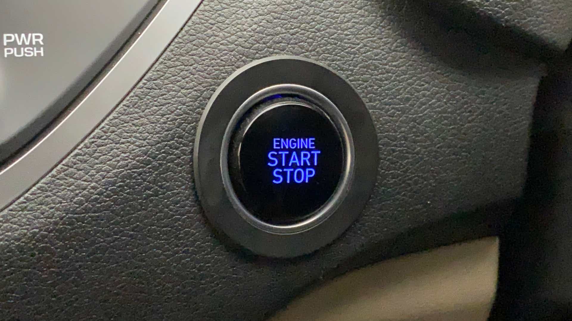 Engine start stop button of a Hyundai Verna