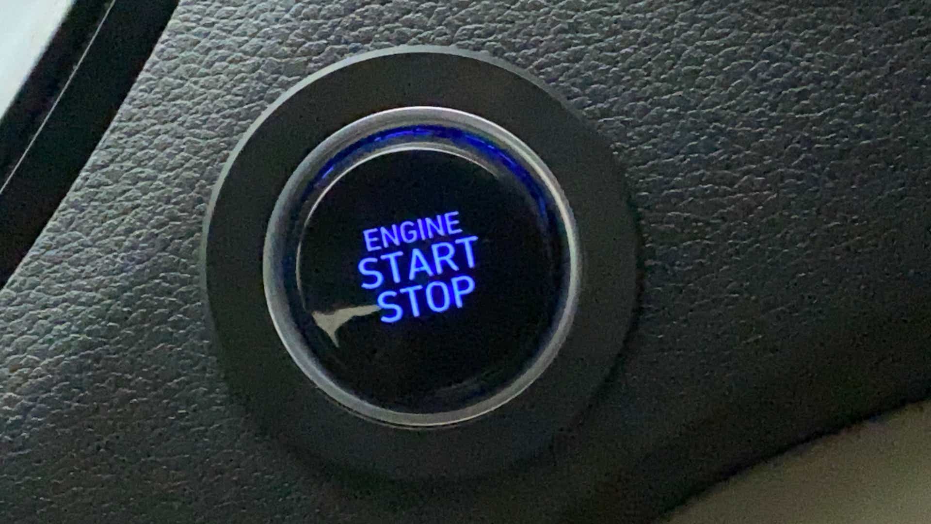 Engine start stop button of a Hyundai Verna