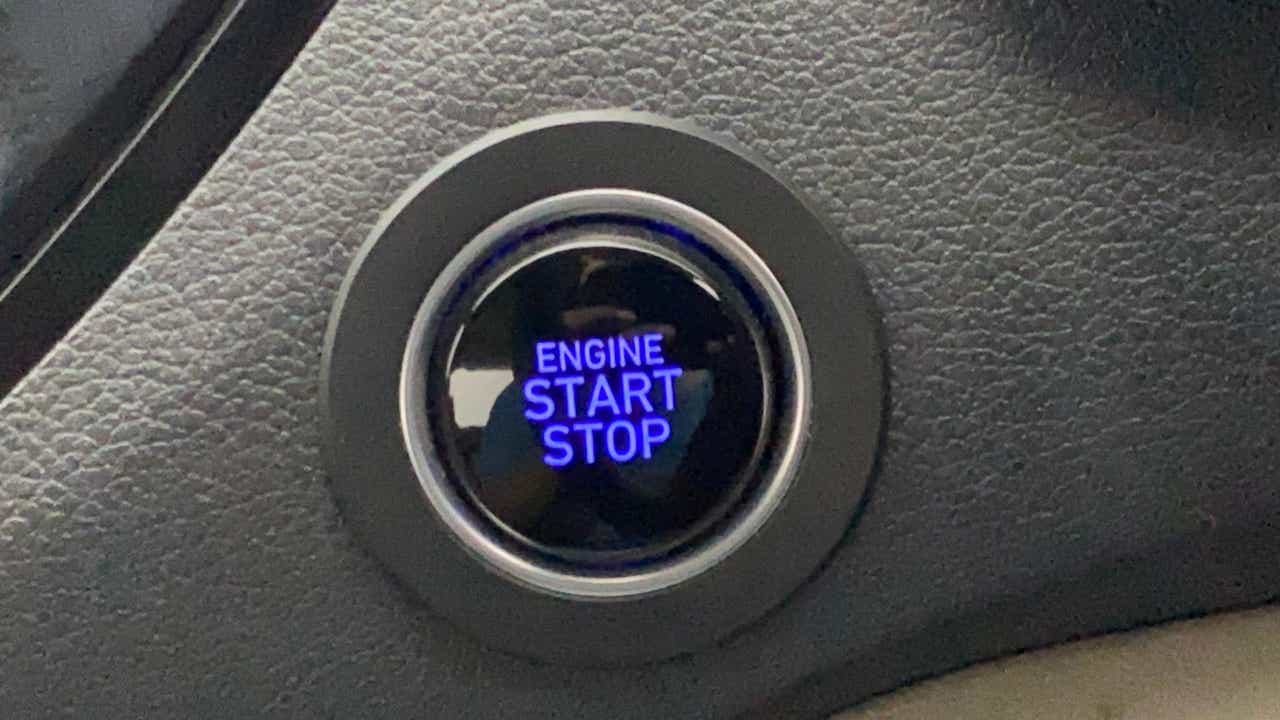 Engine start stop button of a Hyundai Verna