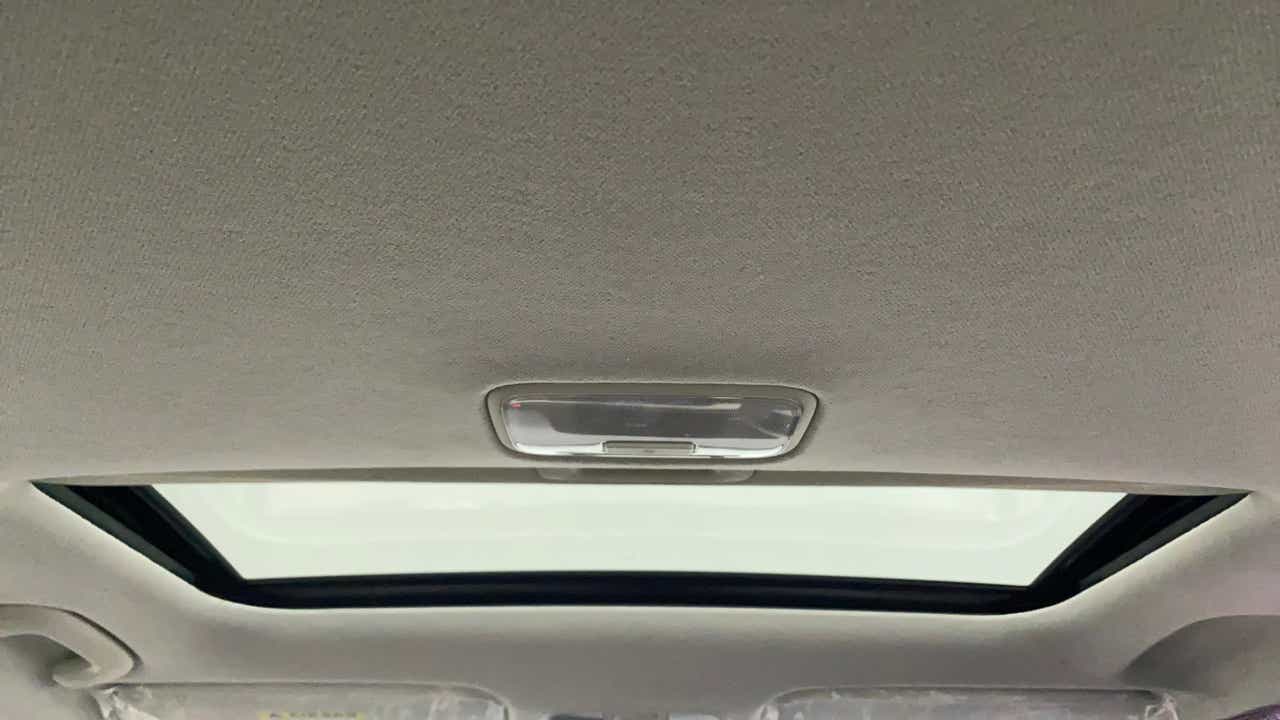 Sunroof interior view of a Hyundai Verna