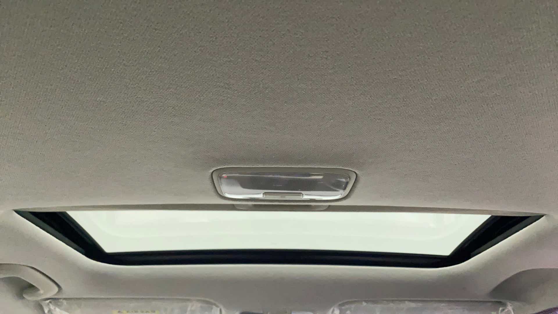 Sunroof interior view of a Hyundai Verna