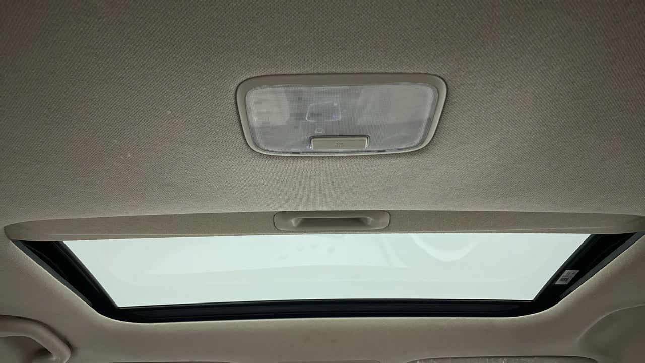 Sunroof interior view of a Hyundai Verna