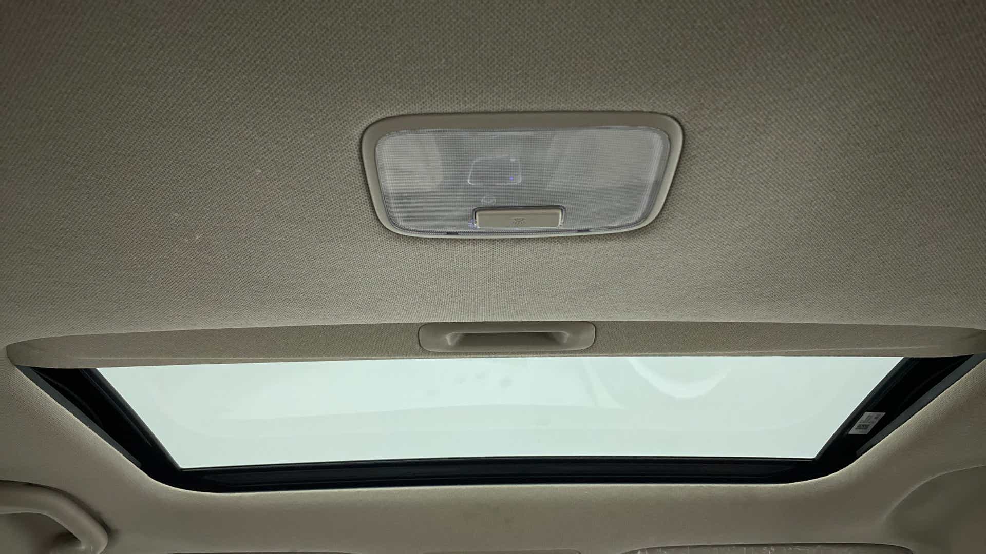 Sunroof interior view of a Hyundai Verna