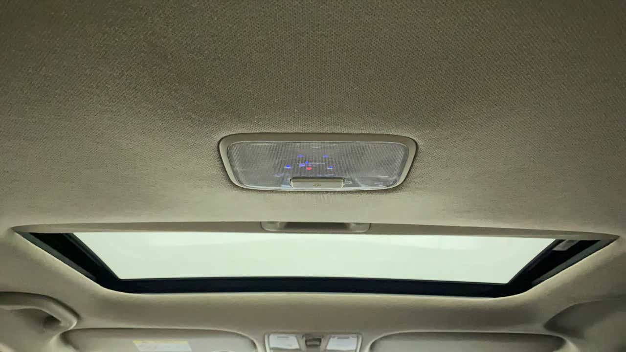 Sunroof and cabin lights view of a Hyundai Verna