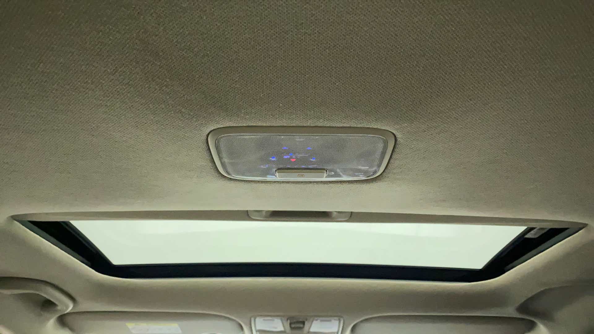 Sunroof and cabin lights view of a Hyundai Verna