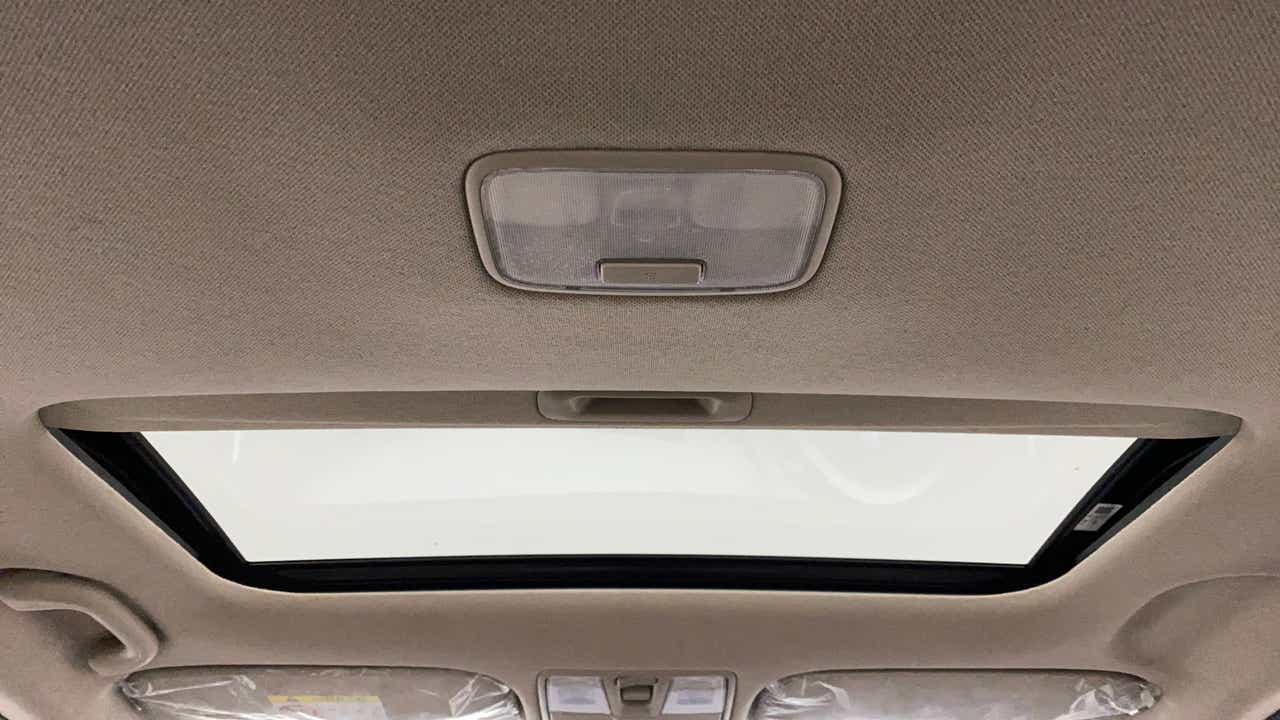 Sunroof interior view of a Hyundai Verna