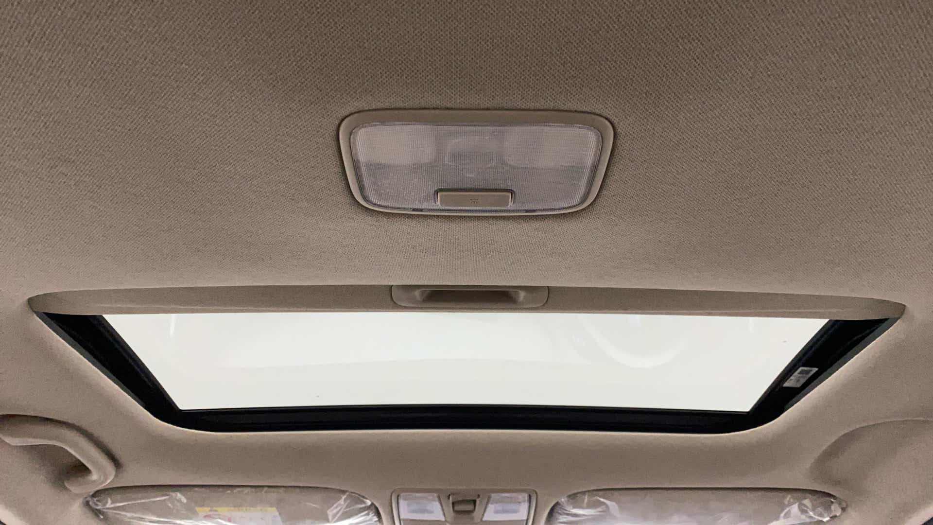 Sunroof interior view of a Hyundai Verna