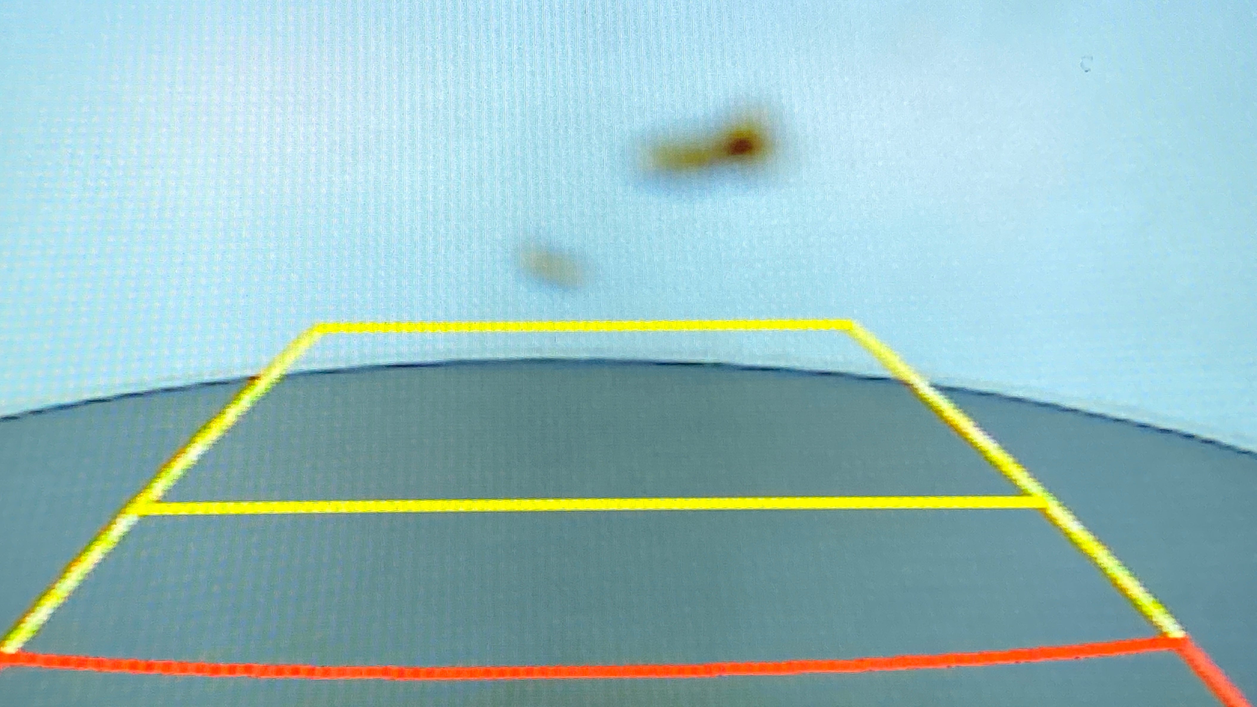 Reverse camera display of a Hyundai Verna