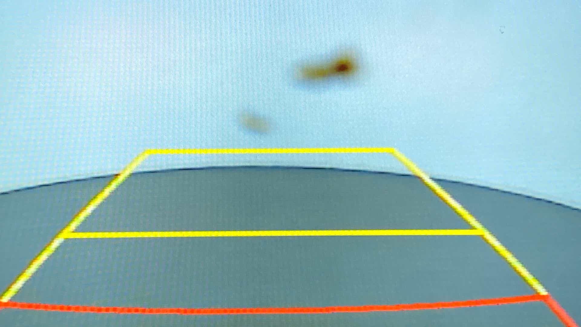 Reverse camera display of a Hyundai Verna