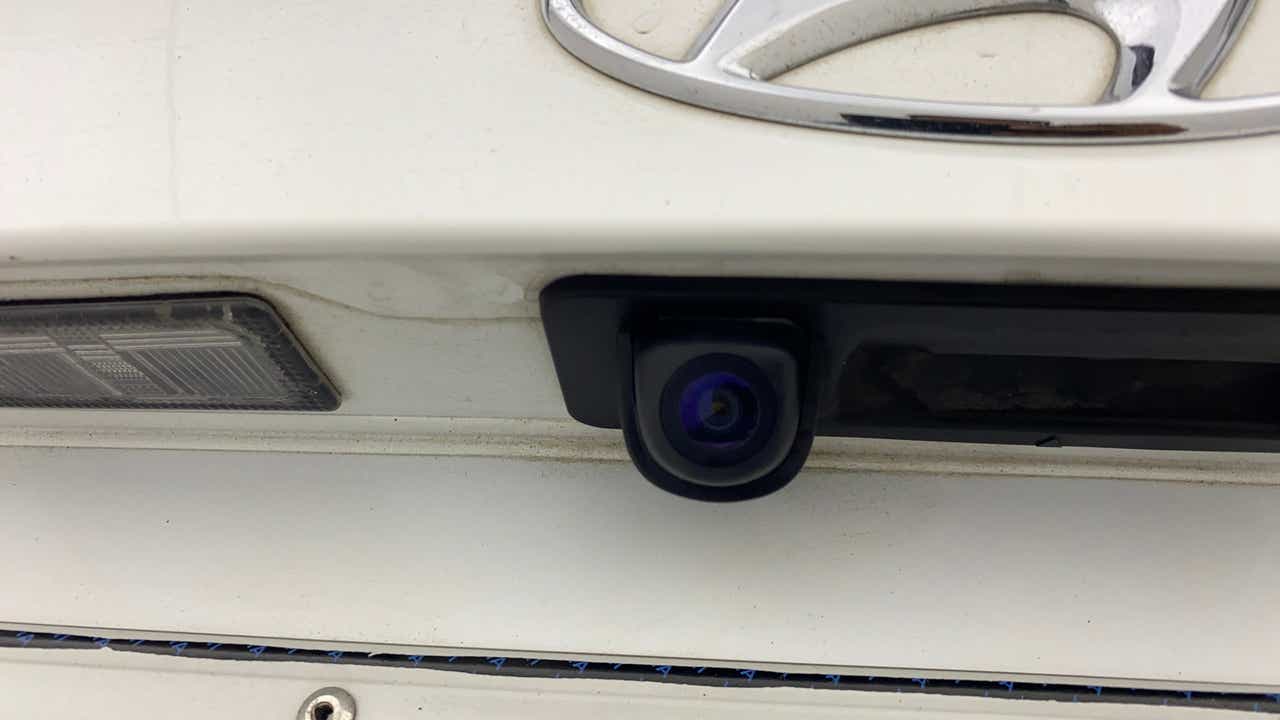 Rear camera close-up of a Hyundai Verna
