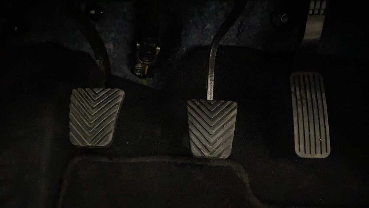 Pedal area of a Hyundai Verna