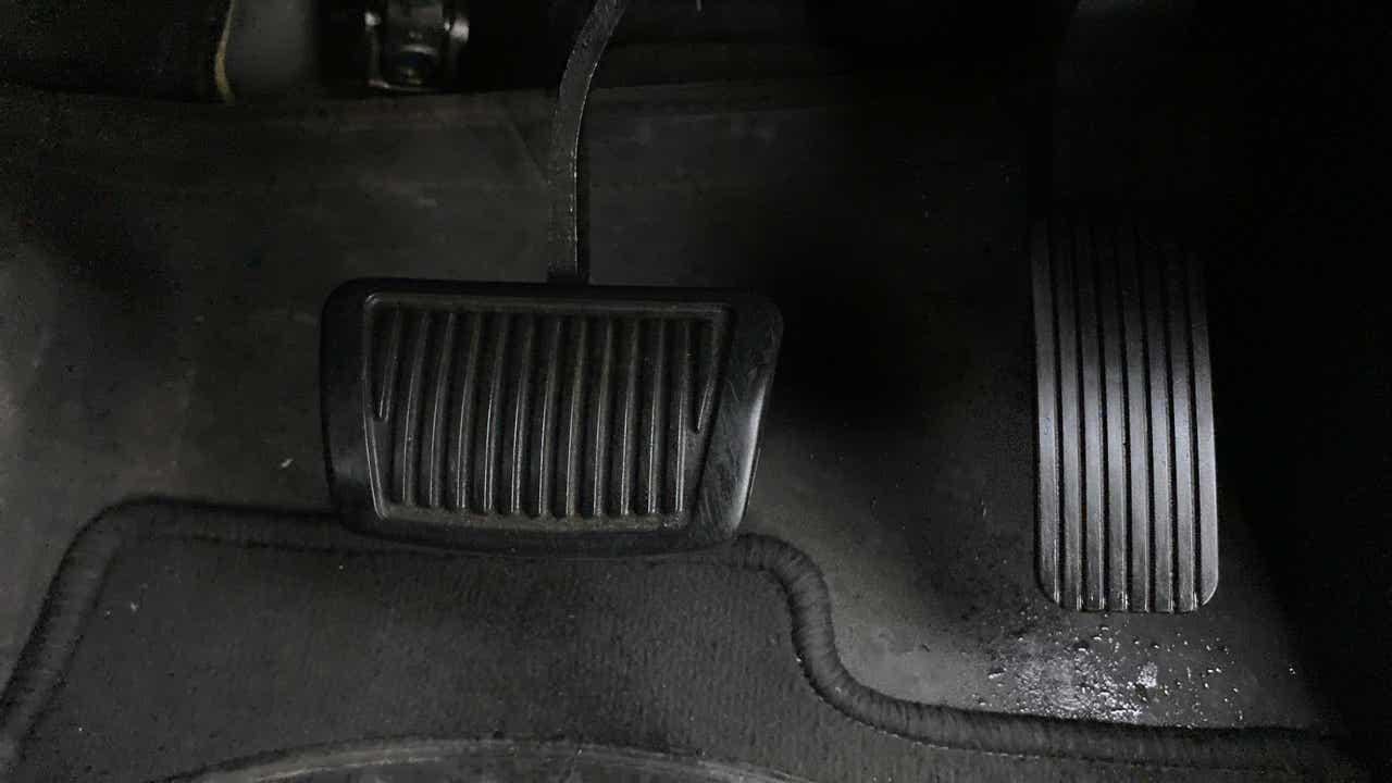Foot pedals of a Hyundai Verna