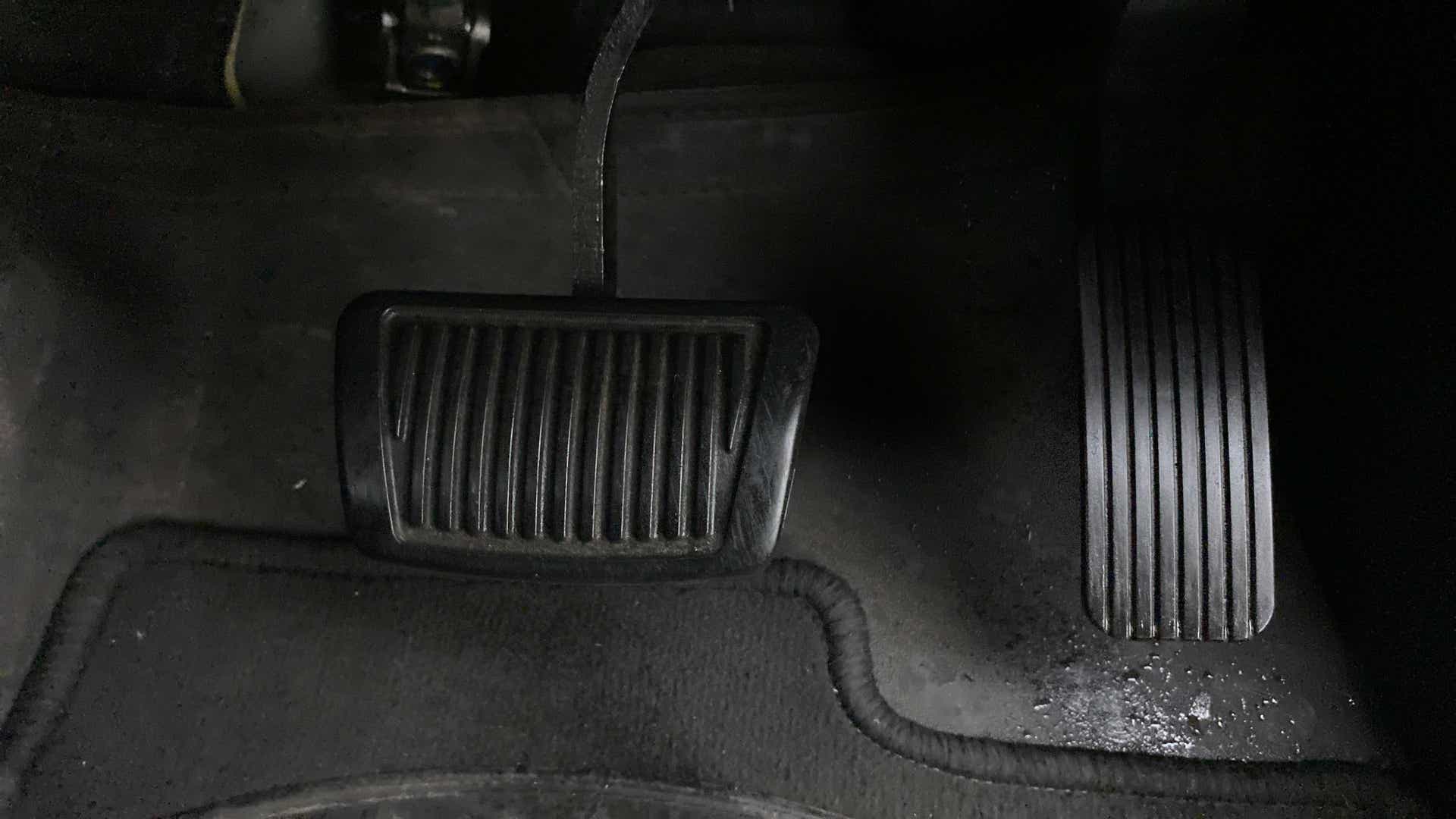Foot pedals of a Hyundai Verna