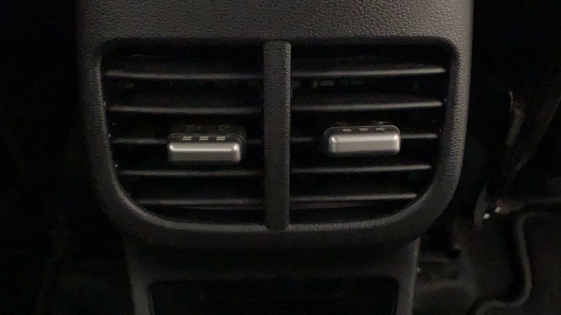 Rear ac vent close-up of a Hyundai Verna