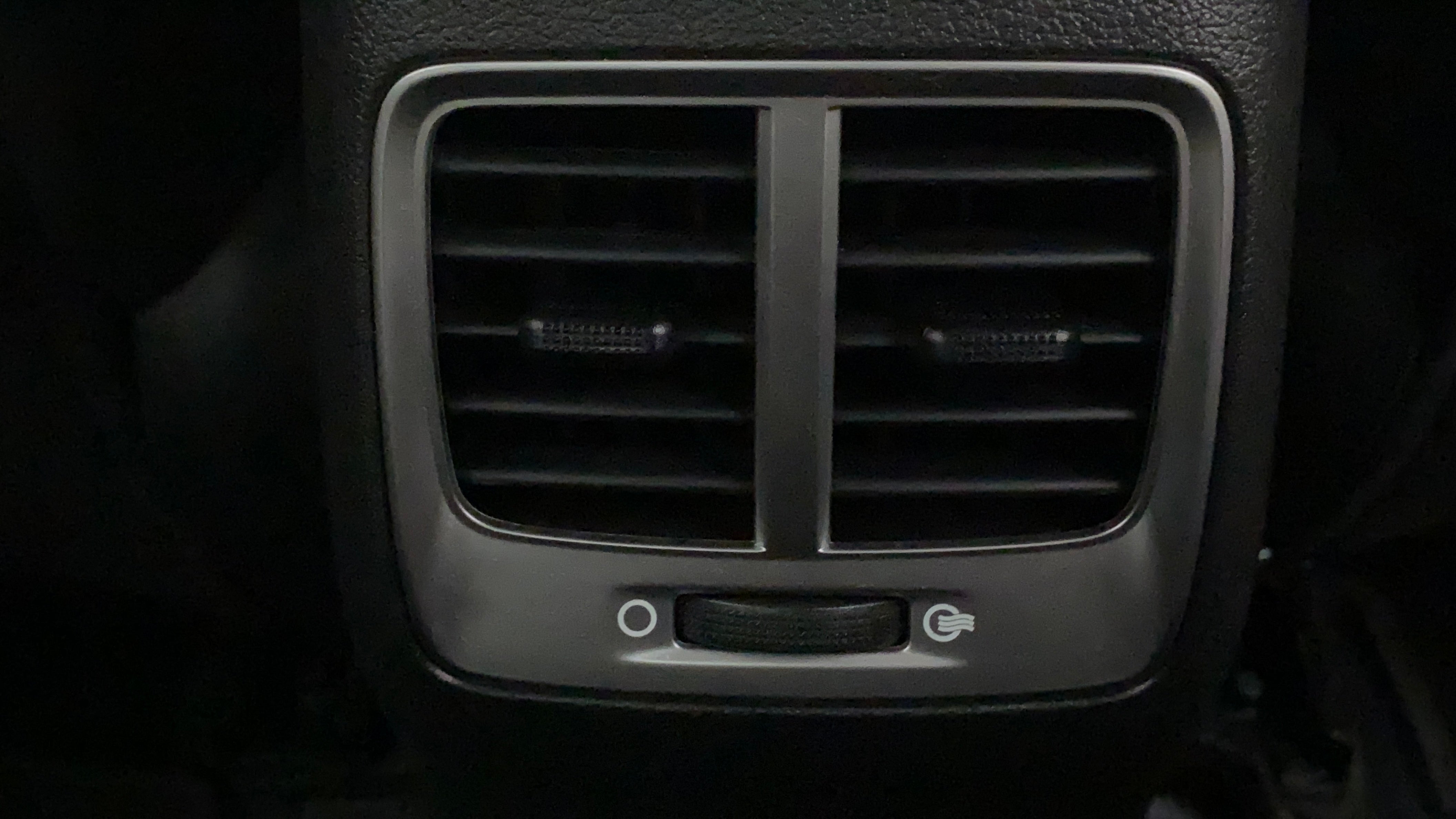 Close-up of air conditioning vent of a Hyundai Verna