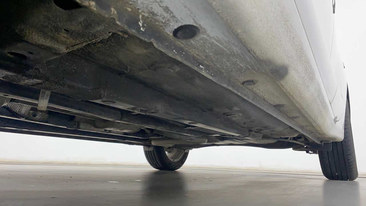 Underside view of a Hyundai Verna