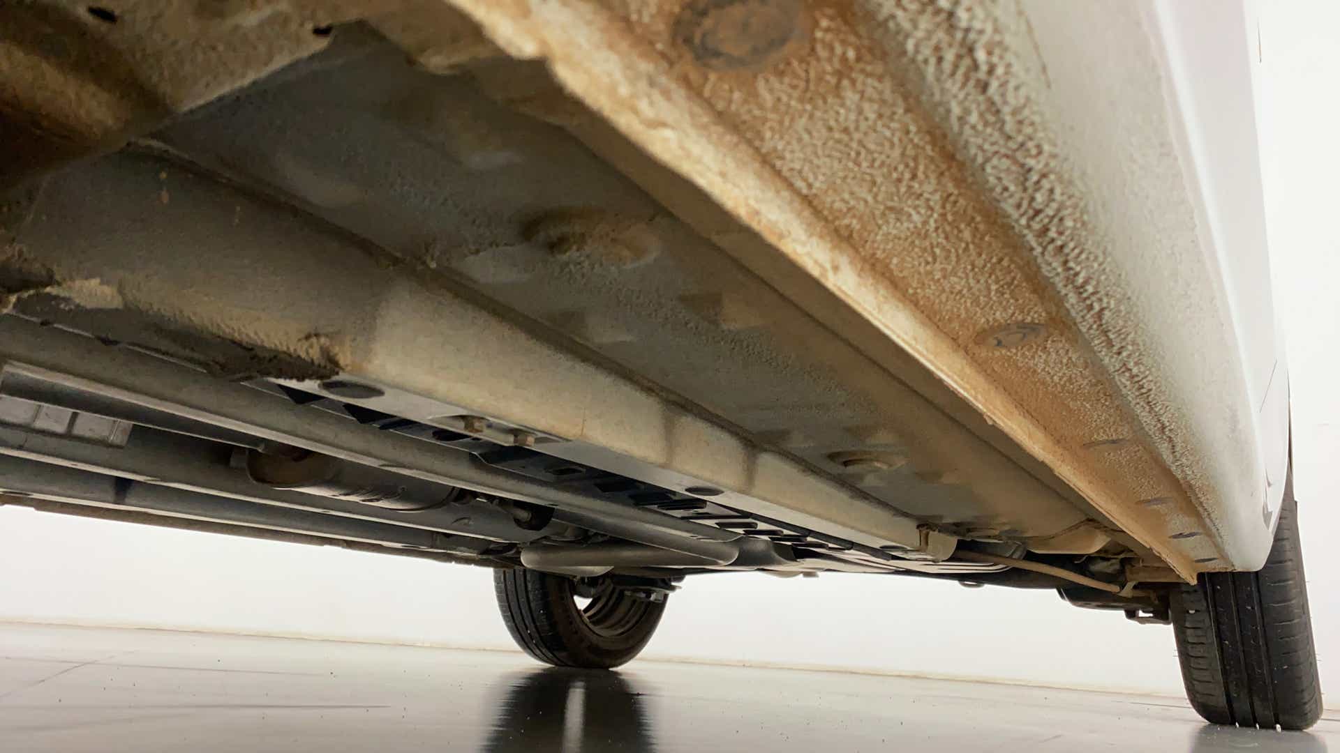 Underside view of a Hyundai Verna