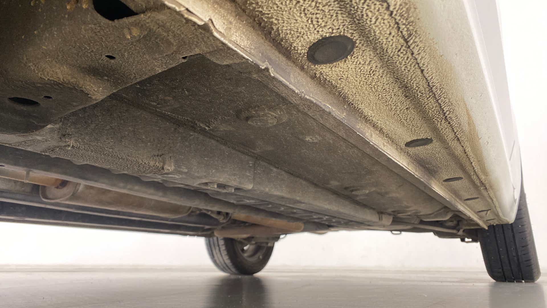 Underside view of a Hyundai Verna