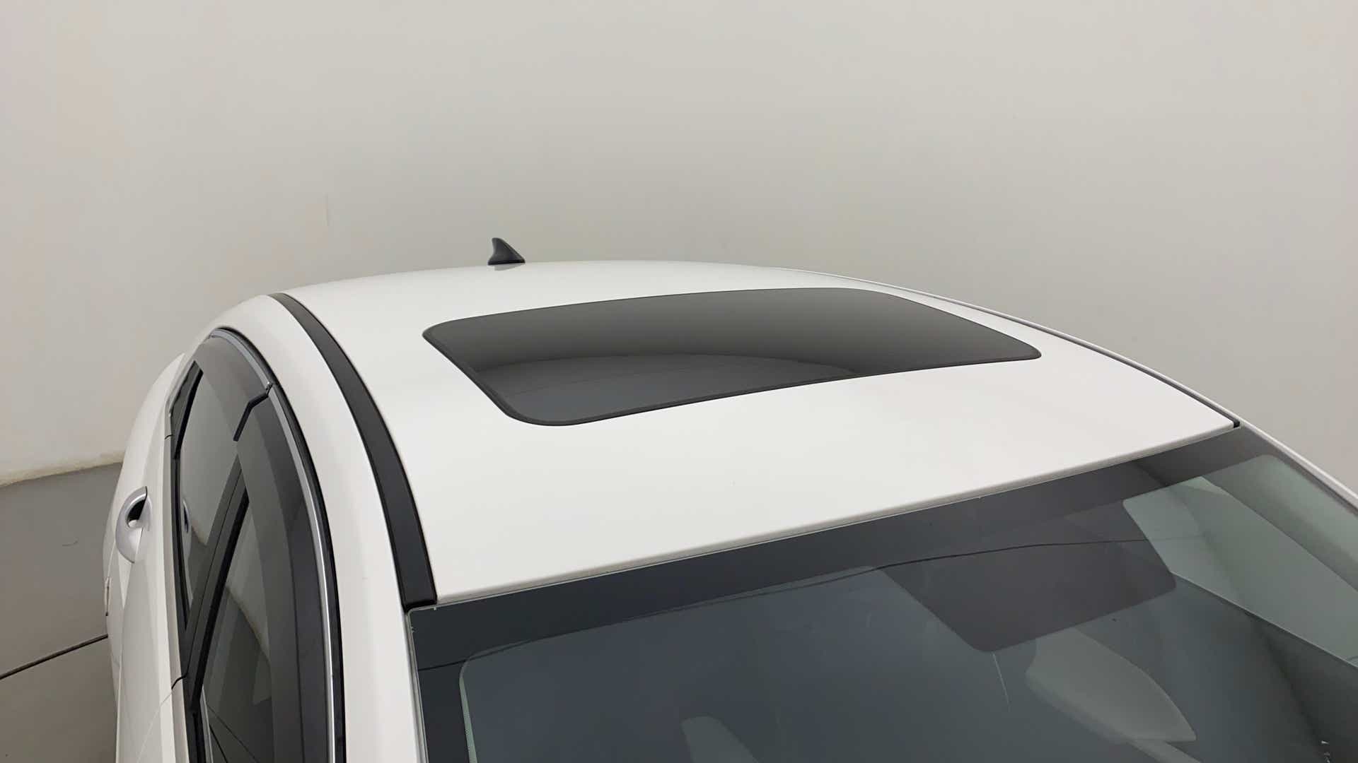 Sunroof view of a Hyundai Verna