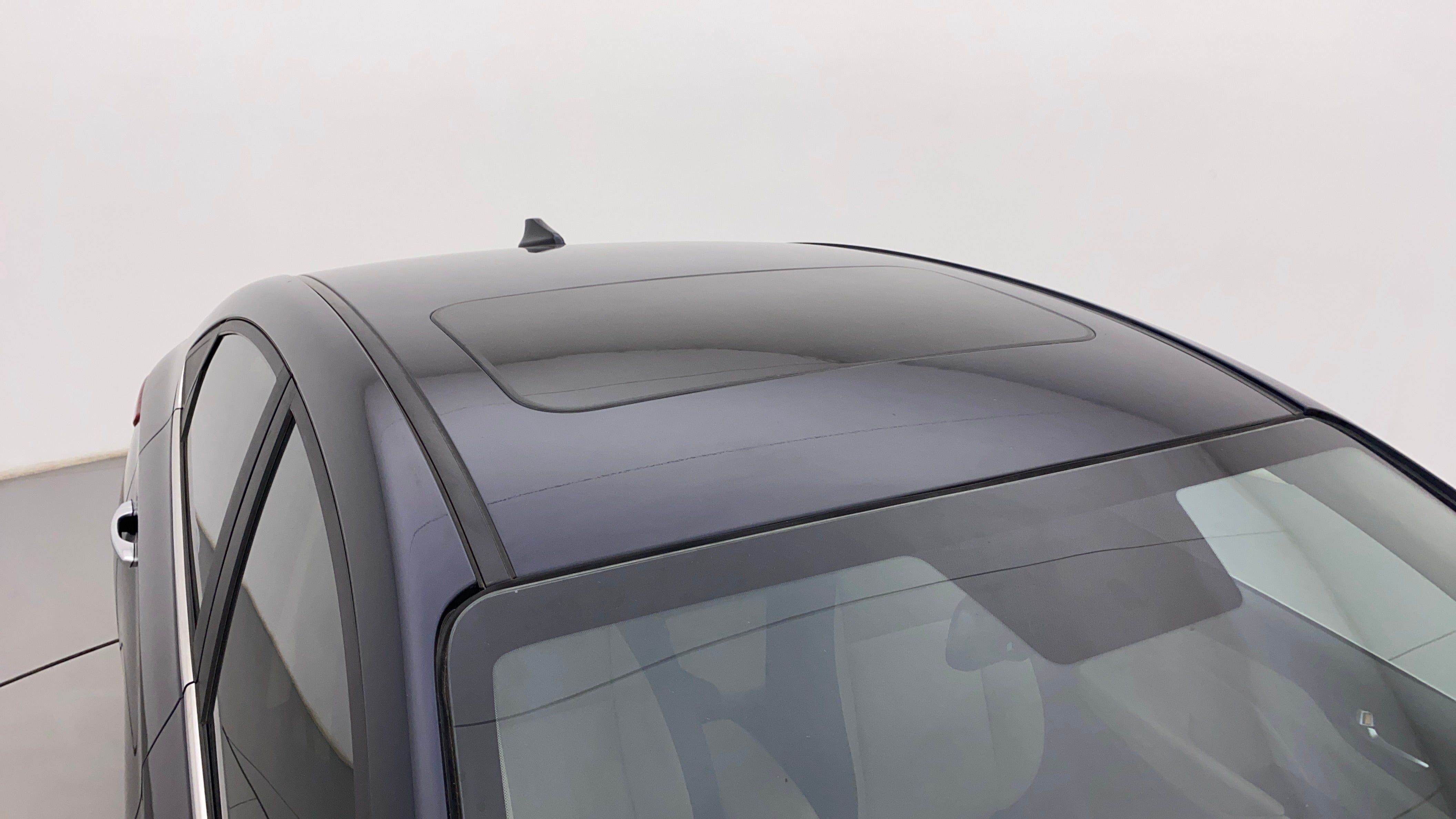 Sunroof view of a Hyundai Verna