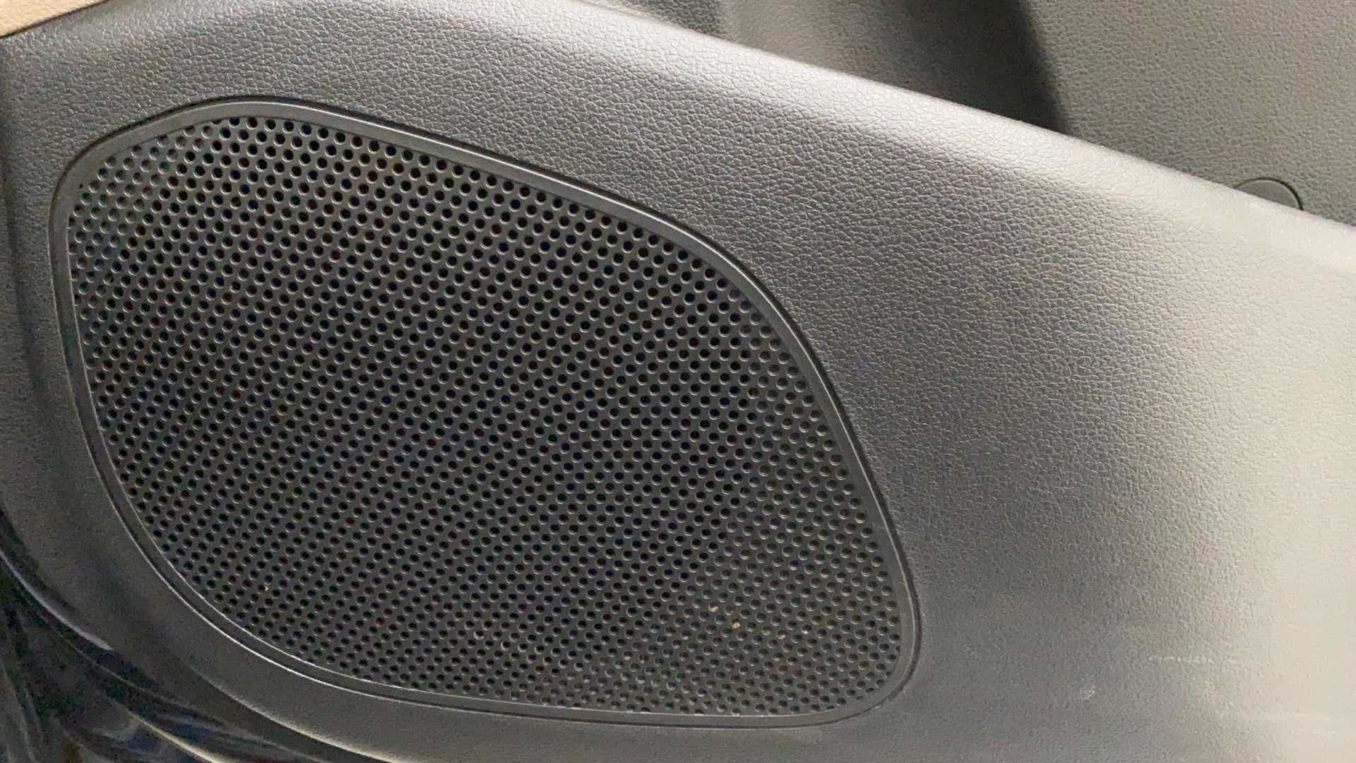 Close-up of a speaker grille in a Hyundai Verna