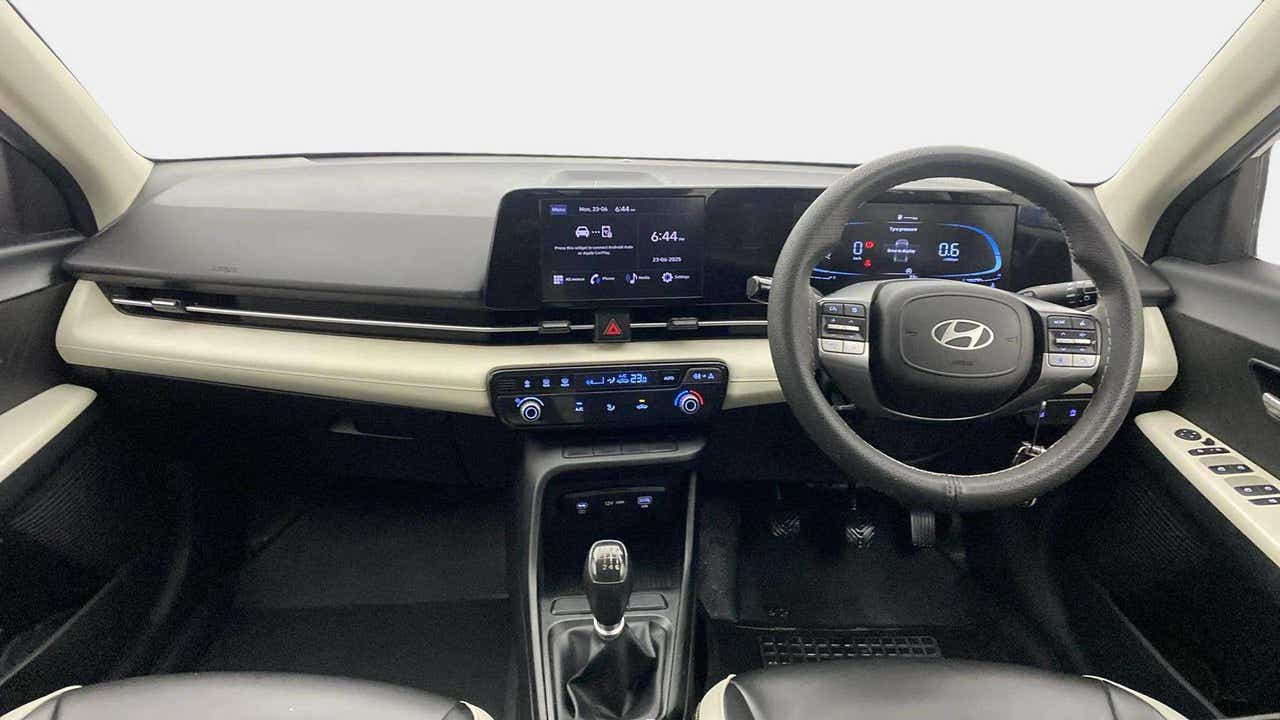 Interior dashboard view of a Hyundai Verna