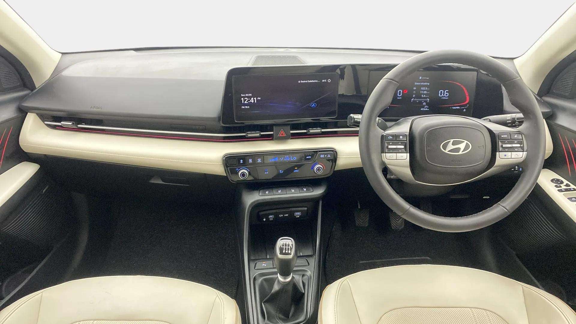 Interior dashboard of a Hyundai Verna