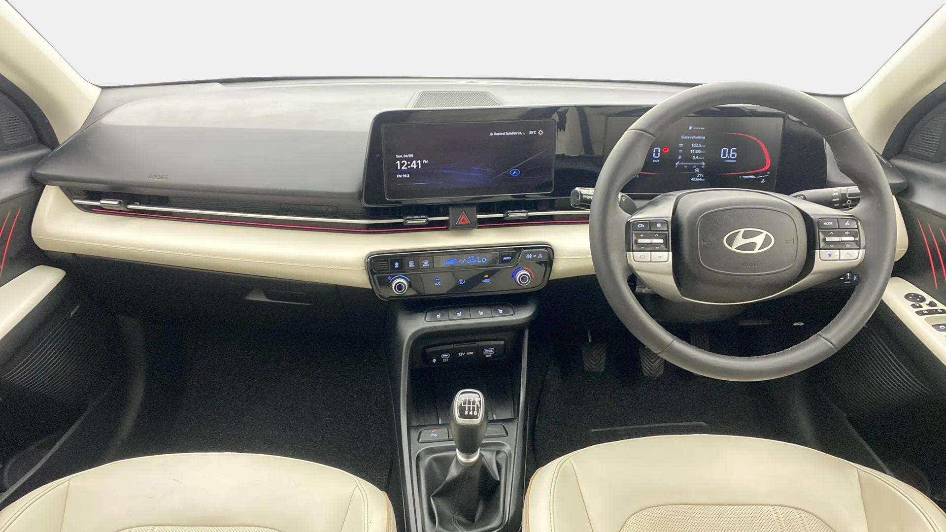Interior dashboard of a Hyundai Verna