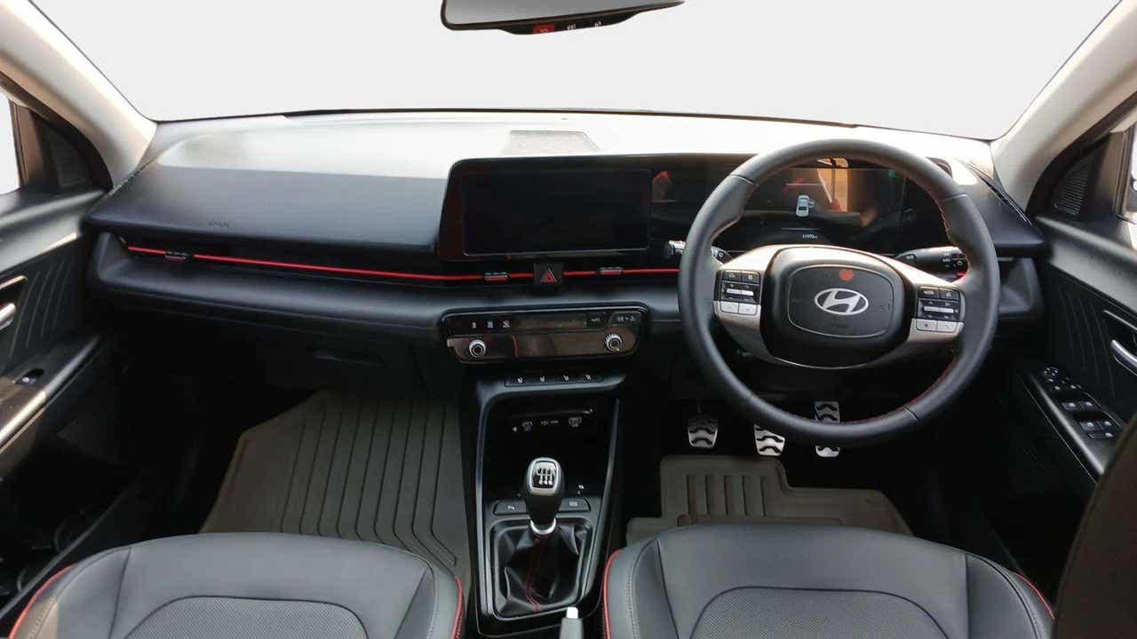 Interior dashboard view of a Hyundai Verna