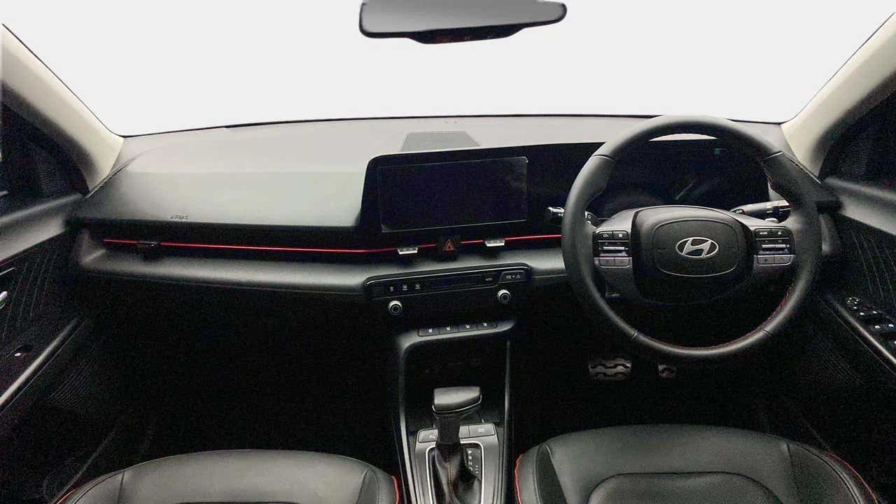 Interior dashboard view of a Hyundai Verna