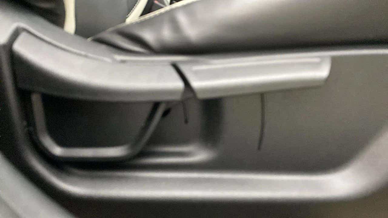 Interior door handle of a Hyundai Verna