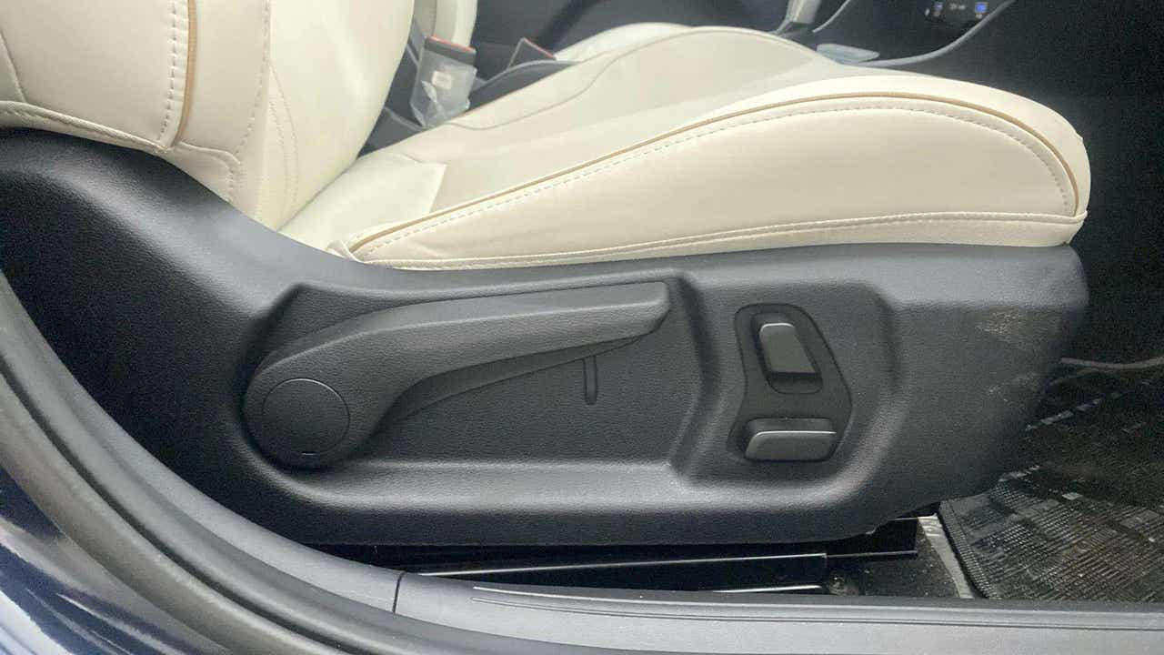 Driver seat adjustment controls of a Hyundai Verna