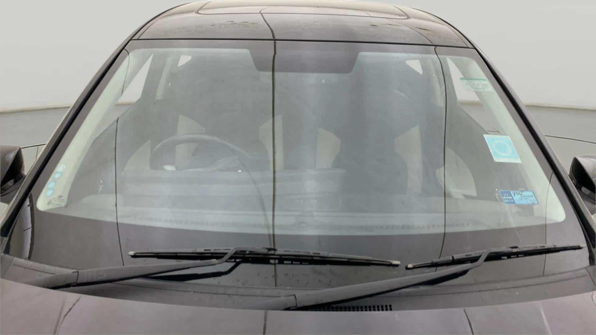 Front windshield view of a Hyundai Verna