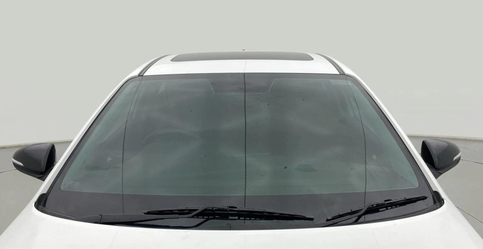 Front windshield view of a Hyundai Verna