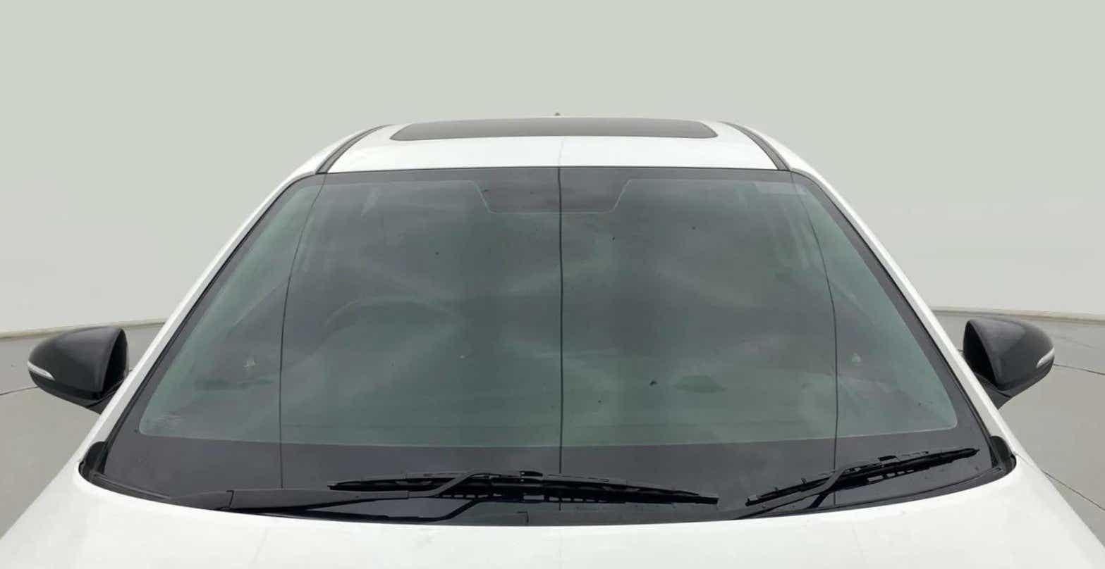 Front windshield view of a Hyundai Verna