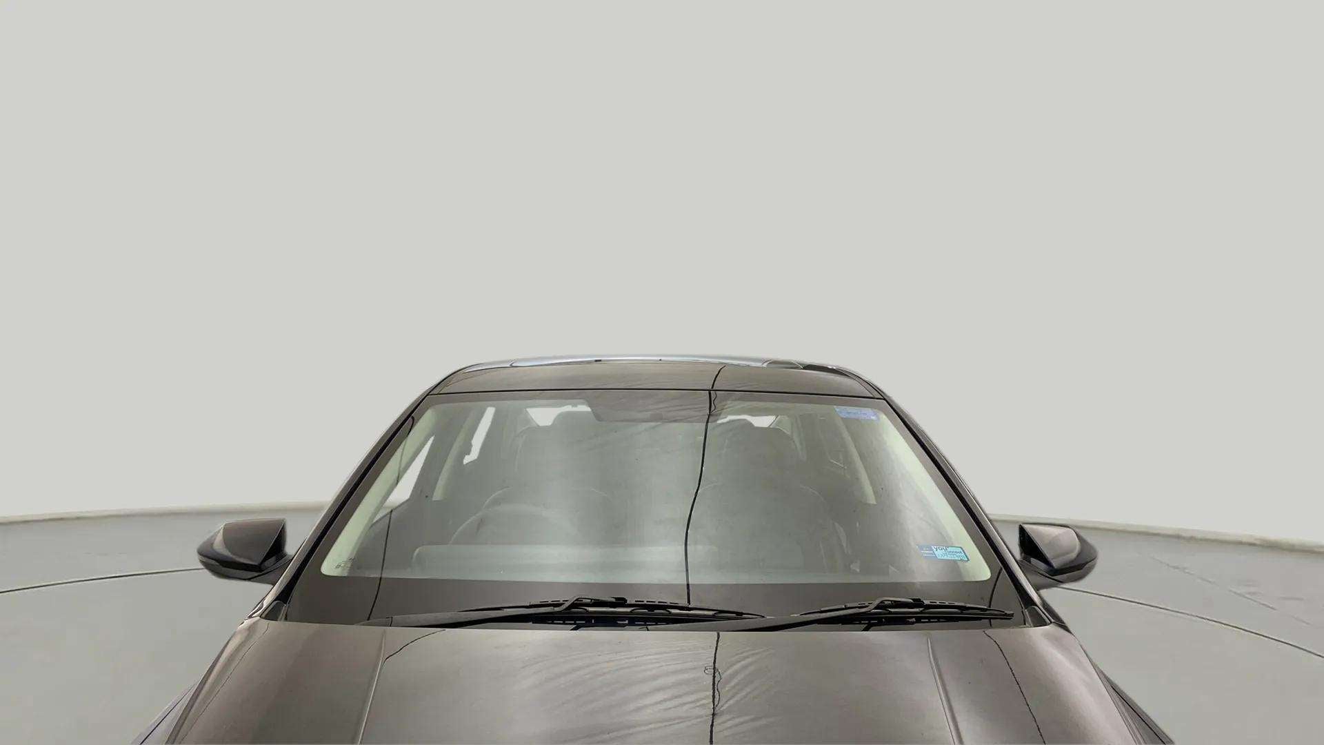 Front windshield view of a Hyundai Verna