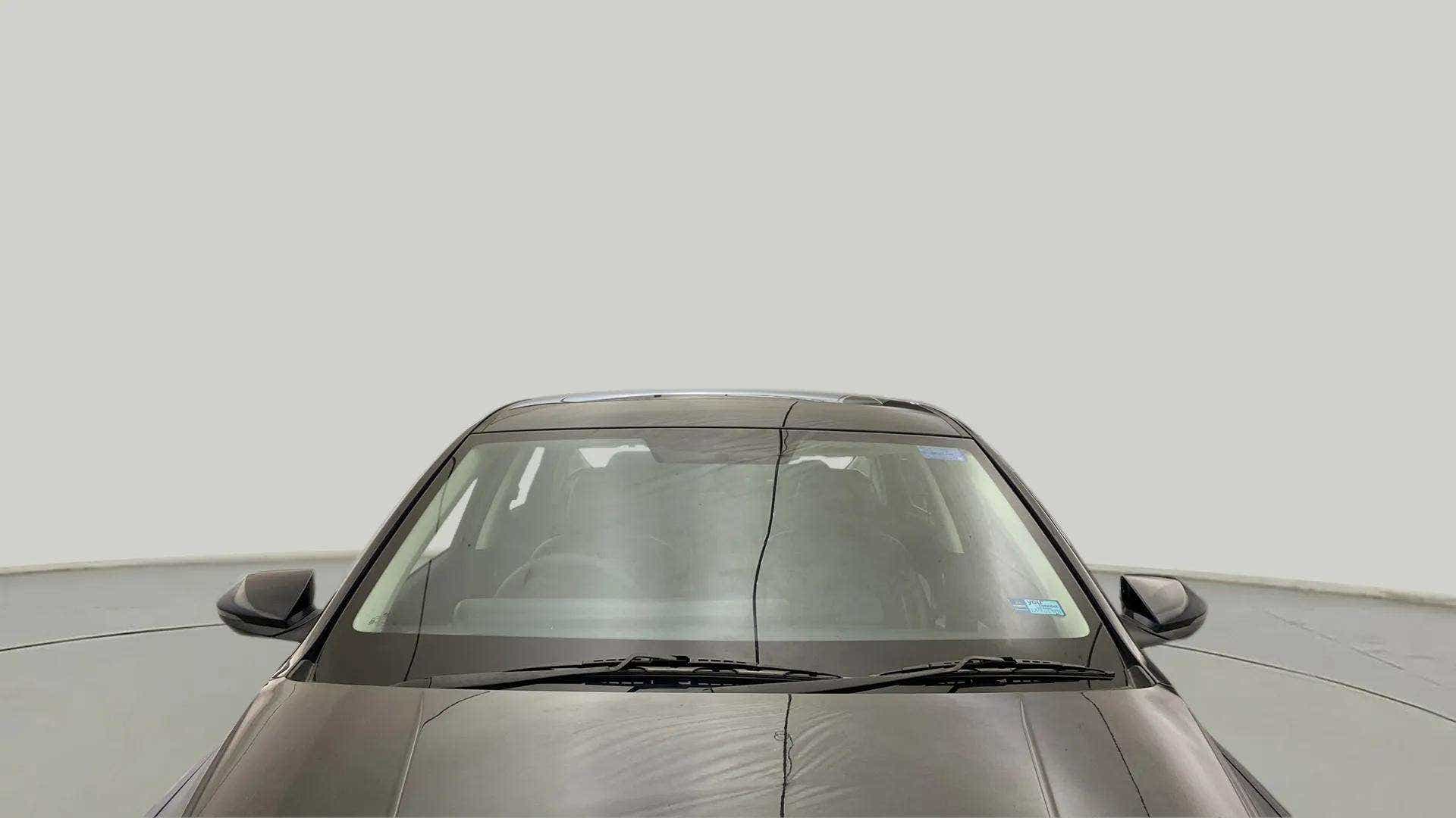 Front windshield view of a Hyundai Verna