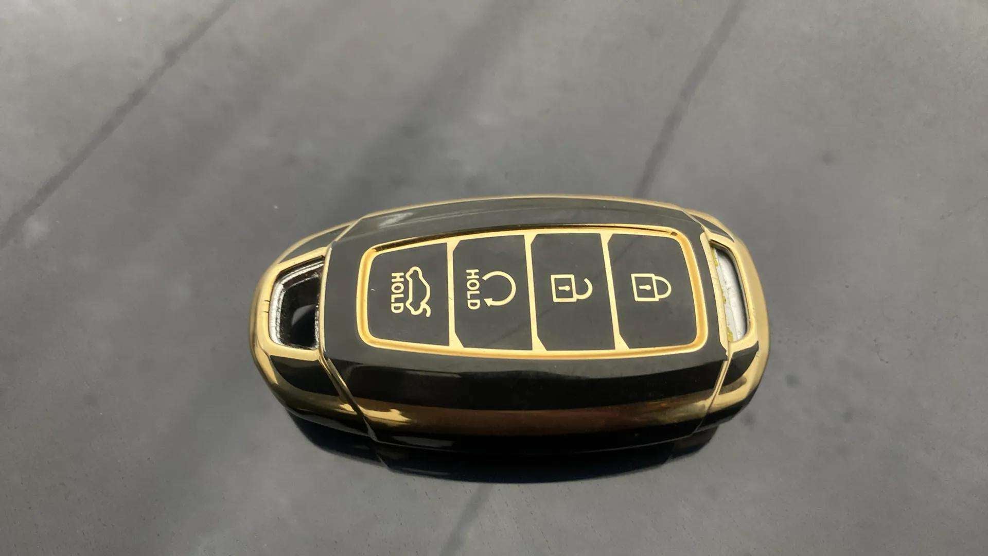 Close-up of a Hyundai Verna car key