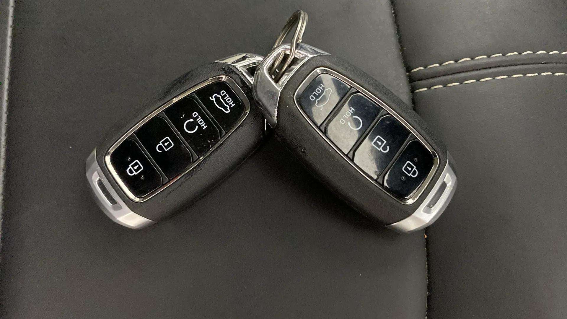 Car key fobs of a Hyundai Verna