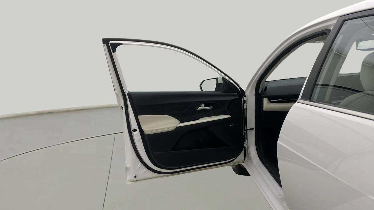 Open front door view of a Hyundai Verna