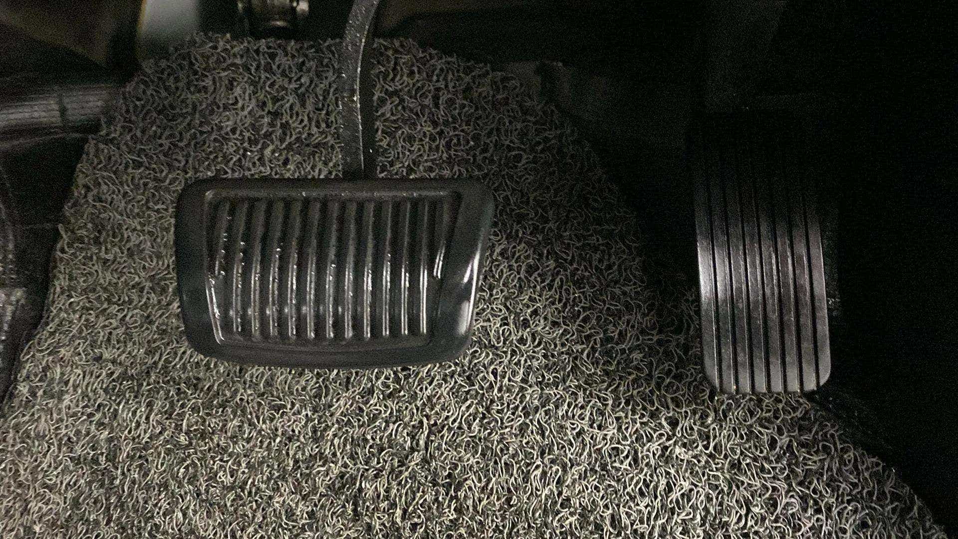 Foot pedal area of a Hyundai Verna