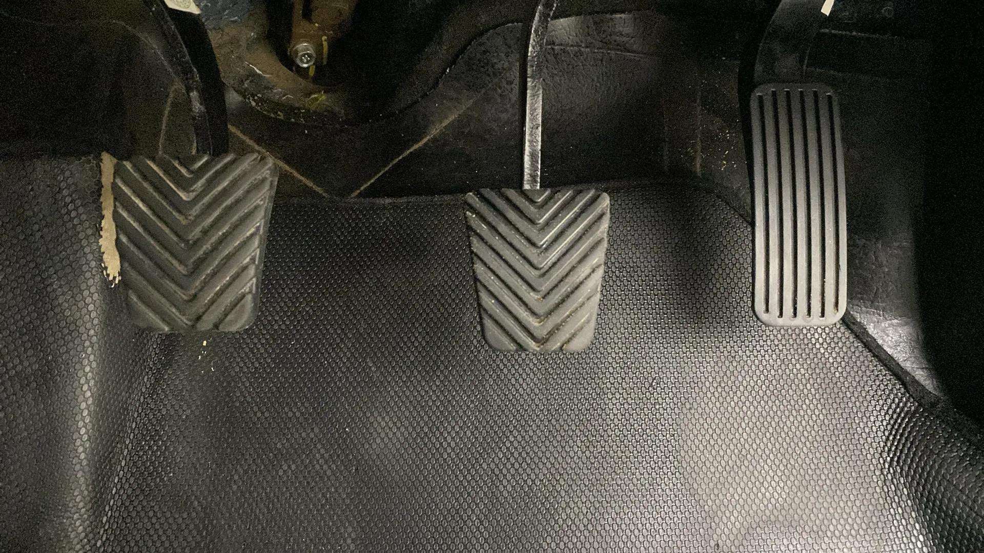 Foot pedals of a Hyundai Verna