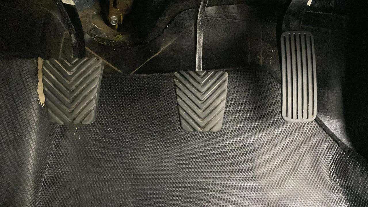 Foot pedals of a Hyundai Verna