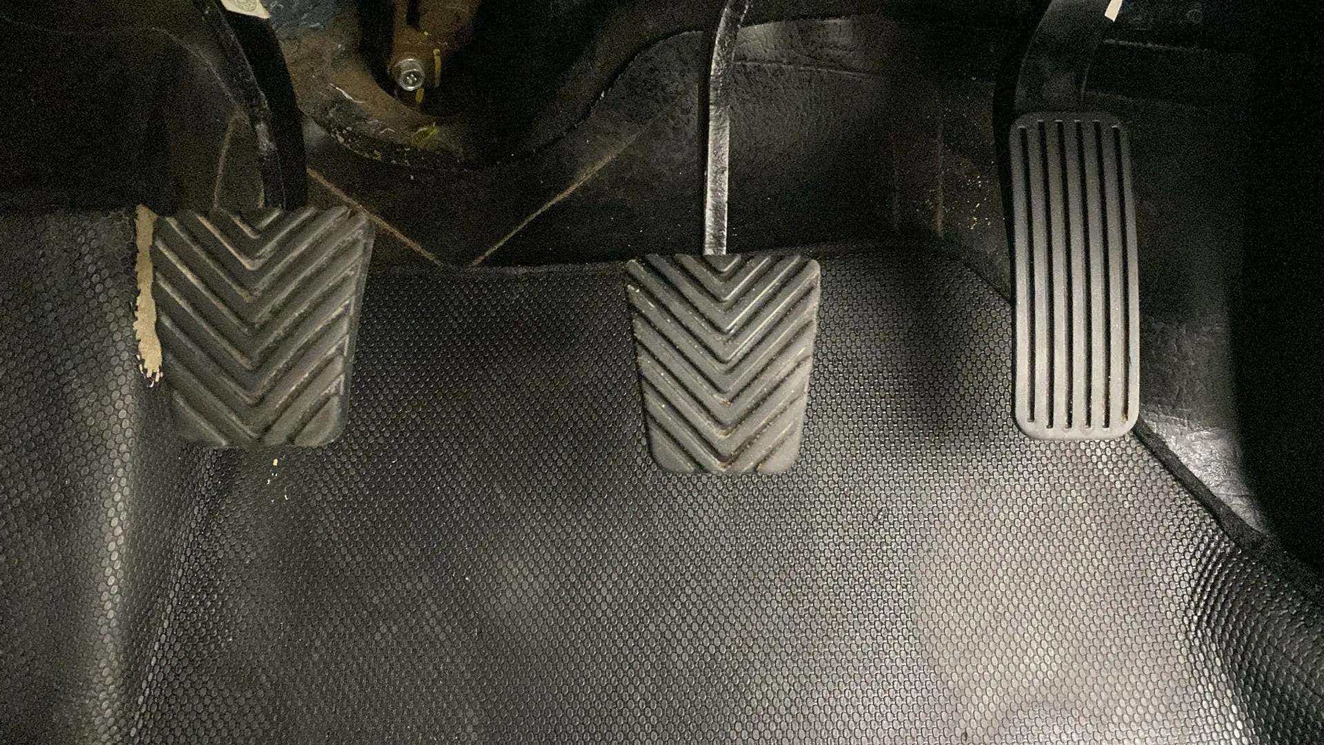Foot pedals of a Hyundai Verna